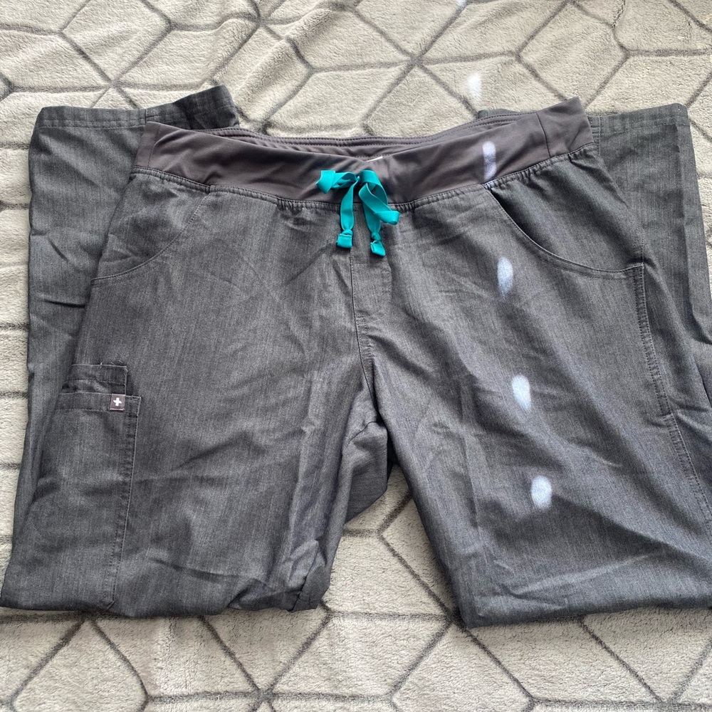 Figs graphite cargo scrub pants